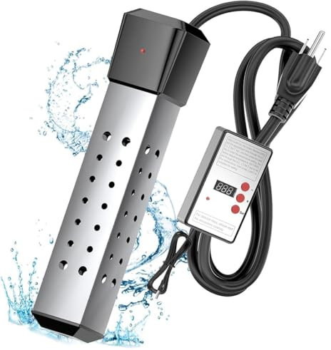 Chauffe-Eau À Immersion 2500W, Chauffe-Piscine, Chauffe-Baignoire, Chauffe-Eau À Immersion Électrique, Minuterie d'arrêt Automatique, Modèle À Température Constante