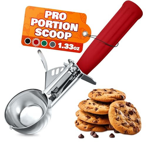 Ice Cream Scoop with Trigger Release, Cookie Scoop for Baking, #24