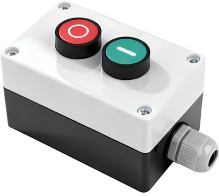 Rankomu Momentaner Interruttore a pulsante Start/Stop Rosso Verde Lampada di segnalazione NO NC AC 660 V 10 A Interruttore a pulsante Station HB2 Starter Box per controllo industriale