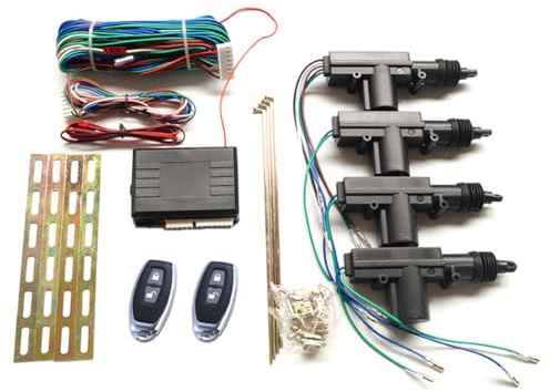 Gishbjka Power Central Locking System for 4 Doors,Universal Car Kit Keyless Entry Remote Control Conversion