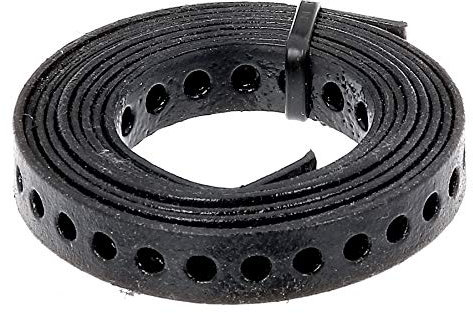 Alberts 334123 Lochband | mit oder ohne Abrollkasette | schwarz kunststoffbeschichtet | Breite 12 mm | Länge 1,5 m