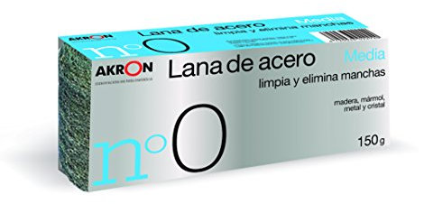 Media Bobina de Lana de Acero BARLESA 150g - Calidad Profesional para Pulido y Limpieza, Variantes No. 0000 a No. 2, Compacta, Duradera y Segura (Media Nº 0)