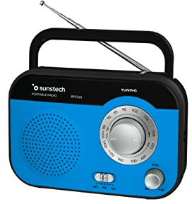 Sunstech Rps560Bl - Radio de Sobremesa Am/FM, Altavoz, 800 MW Rms, Azul