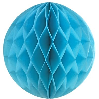 Creativery 10 våffelboll 10 cm set // vaxboll vaxkaka papper hänge dekoration lyktor bollar pompons pompom party bröllop rumsdekoration Dunkel Türkis 340d