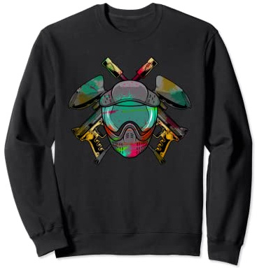 Paintballer Marker Helmet - Paintball Paintball Player Sweatshirt