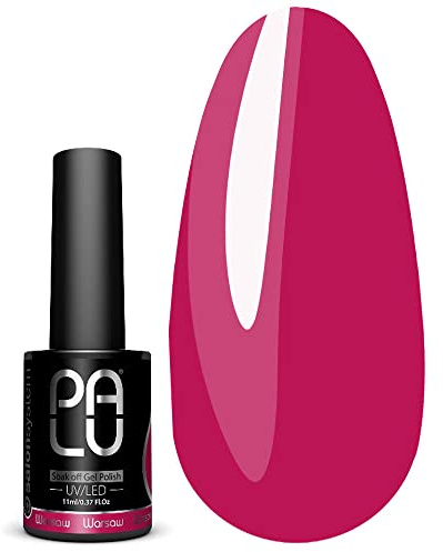 PALU – Nagellack för UV- och LED-lampa – UV-färglack – Intensiv glans, medeldjup konsistens, täckande redan efter 1–2 lager – Håller upp till 3 veckor, 11 g, Warsaw P10
