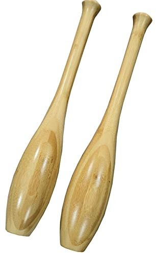 MBROS Wooden Indian Clubs/Weighted Bars for Exercise, Full Body Swinging Workout Bar, Shoulder Strength Weighted Club, Home Gym Office Fitness Bar