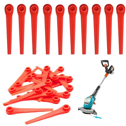 100 Pièces Lames De Tondeuse En Plastique Set, Lames En Plastique Rouge, Lames En Plastique, Lames De Pelouse, Lames De Pelouse Rouge, Pour Tondeuses à Gazon, Coupe De Haute Précision