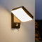 Leselux Aussenlampe mit Bewegungsmelder LED 18W, IP65 Wandlampe Aussen 3000K Warmweiß 1600LM, Abstrahlwinkel, Außenwandleuchten Aluminium, Wandlampe Schwarz 350° Einstellbar, Wandbeleuchtung