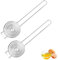 2 PCS Egg Separator Tool, Egg Yolk Separator, Egg White Separator, for Home Kitchens,Pastry Shops,Dessert Shops,Bakeries, Stainless Steel Egg Yolk Separator Tool, Kitchen Tools