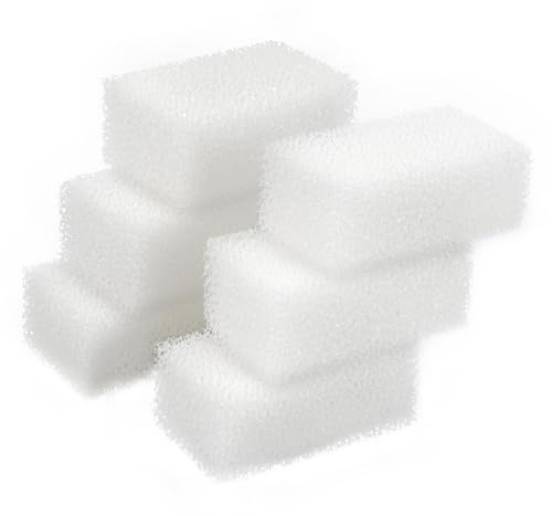 AQUANEAT 6-Pack Replacement Filter Sponge Pads, Aquarium Foam Insert Compatible with AquaClear 30, Fish Tank Filter Media