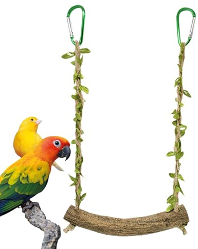 Vogelschaukelspielzeug - Baumwollseil Schaukel-Barsch-Vogelspielzeug, Kletterndes Kauspielzeug | Vogelkäfig-Zubehör, Sittich-Spielzeug, Vogelkäfig-Spielzeug, Sitzstangenständer Für Sittiche,