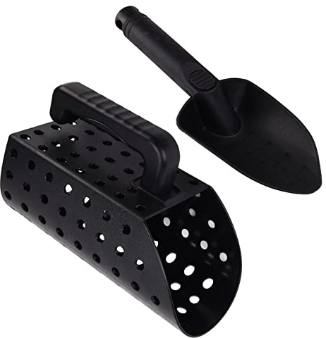 Bonbela Metal Detector Shovel, ABS Plastic Lightweight Sand Sifter with Scientific Design for Metal Gold Silver Detection in Soil Sand Gravel