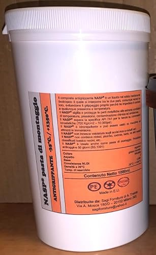 Pasta di montaggio, antigrippante, antiseize -35+1350°C. in barattolo da 1000ML