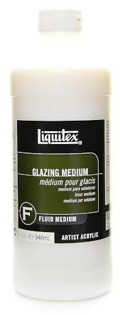 Liquitex 7516 Médium pour Glacis Professional pour Peintures Acryliques - Pour Glacis Fins et Transparents, Effets de Transparence Maximale – Bouteille 946 ml, Transparent