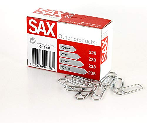 Sax Briefklammern I-233-00 30mm VE100