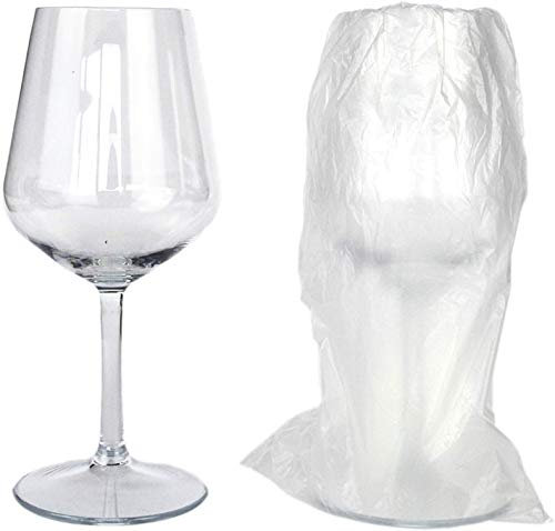 PZ 4 CALICE LAVABILE 400 CC IN TRITAN PER VINO PROSECCO TRASPARENTI BICCHIERI VINO WINE PLASTICA FLUTES HAPPY HOUR APERITIVO APERICENA