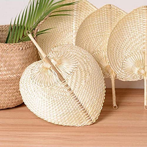 Woven Fan Made of Palm Leaf, Natural Palm Leaf Fan, Fresh Chinese Style, for Wedding Decoration, Home, Gifts