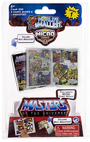 Micro Comics de los Maestros del Universo más pequeños del mundo. Regalo para coleccionistas adultos y fanáticos de Motu de todas las edades.