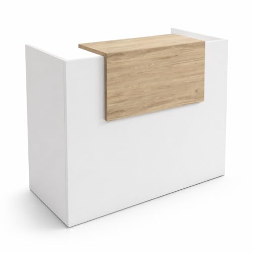Genérico OFILIKE Comptoir Basic Idéal pour Bureau et Réception Montage Facile (Chêne Largeur) (80 cm Largeur)