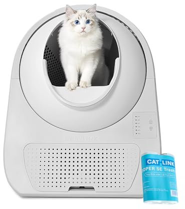 Catlink Young Self Cleaning Litter Tray Air Freshener Silent Suitable for Cats 1.5-10kg Multiple Cats