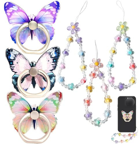 BSITSSS 3 Piezas Anillo Soporte para Movil, Anillo Movil, Soporte de Anillo para Teléfono Celular, Anillo Movil Dedo rotación de 360° para Smartphone Tablet