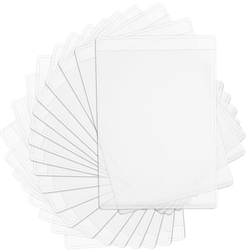 Aeaocvo 20 Stück Scheckkartenhülle, 9.4 x 6 cm EC Karten Schutzhülle Transparent, Durchsichtig Kreditkarten Schutzhülle, Namenschilder Kartenhalter für Personalausweis, Bankomatkarten