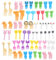 60 PCS Palillos de Dientes de Animales,Mini tenedores de frutas de dibujos animados para niños,Tenedores Infantiles Reutilizables de Frutas, para Lonchera Fiesta té Cumpleaños Colegio