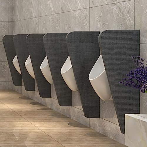 Wasserdichter Urinal-Trennwand für Erwachsene in Hotel/öffentlichen Toiletten, ideal für Schulen, Einkaufszentren und öffentliche Orte, Grau, 4 Stück