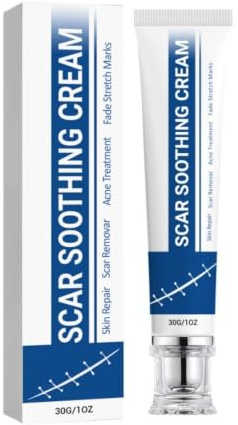 Scar Removal Cream,Crème Cicatrisante Post Opératoire,Utilisée pour l’Hyperplasie Cicatricielle et le lissage des Cicatrices,Convient Pour Visage et Le Corps
