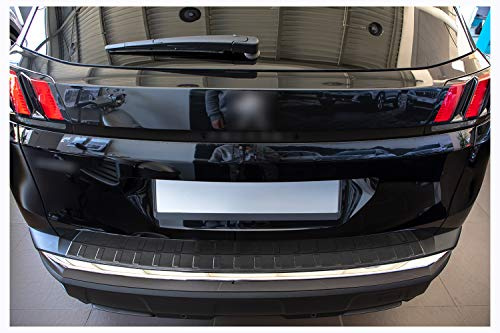 tuning-art L315 Edelstahl Ladekantenschutz Anthrazit passend für Peugeot 3008 2 2016-2024
