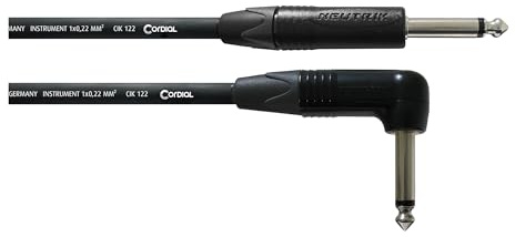 CORDIAL CABLES Câble guitare jack droit/coudé 9 m CÂBLES INSTRUMENT Select Jack droit/coudé
