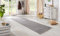 BT Carpet Nature Läufer In- und Outdoor – Schlingen Küchenläufer Rutschfest Flachgewebe Kurzflor Woll-Optik Fineloop Küchenteppich für Flur, Küche, Garten, Terrasse, Badezimmer – Silber Grau, 80x250cm