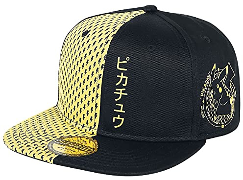 Pokemon Pikachu snapback basebollkeps svart, en storlek justerbar