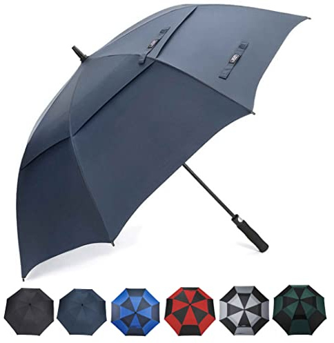 G4Free 55/63/69/72/80 Zoll Golf Regenschirm Winddicht Doppeltes Vordach Extra Groß Übergröße Automatisch Öffnen Wasserdicht Regenschirme