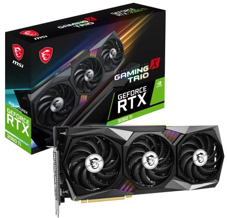MSI GeForce RTX 3060 Ti Gaming X Trio 8GD6X Gaming Grafikkarte - NVIDIA Geforce RTX 3060 Ti, 8GB GDDR6 Speicher