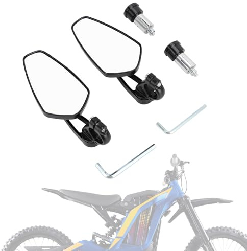 IUVWISN Specchietti Retrovisori Specchietto Retrovisore Manubrio per Surron Sur Ron Light Bee X/S Ebike Elettrica Bici Da Cross