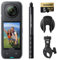 Insta360 X4 Motorrad-Bundle – wasserdichte 8K 360°-Action-Cam, 4K Weitwinkelvideos, Unsichtbarer Selfie-Stick, Abnehmbarer Linsenschutz, 135 min Akkulaufzeit, KI-Bearbeitung, Stabilisierung