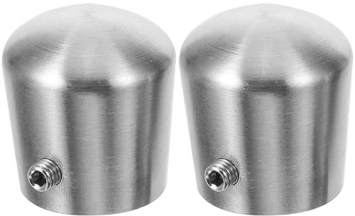 Veemoon 2stücke Handlauf Endkappen Aus Edelstahl Dekorative Rohrabdeckungen Für Treppenstützen Schutzkappen Zur Verbesserung Von Und Aussehen Geeignet Für Schulen Einkaufszentren Und