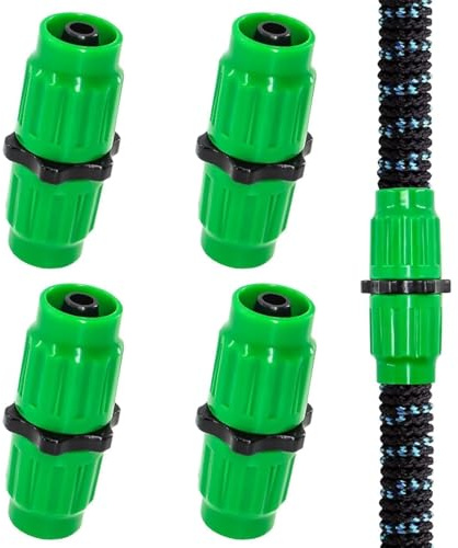 Bafeil 4PCS Expandable Garden Hose Repair Kit - Green, Plastic, Quick-connect, 8mm ID, 11mm OD, Hose Repair Accessories