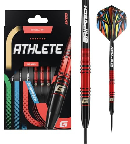 GOAT Athlete Red Brass - Steel Tip Darts