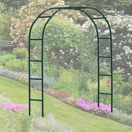 Arche de Jardin en Métal avec Base Amovible Stabilité Solide Roses Arcs Fleur Stand 120Cm 350Cm Plante Métal Treillis Pergolas