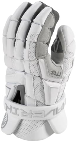City Sports Maverik M6 2026 Lacrosse Gloves – Adult Lacrosse Gloves with CONNEKT Palm, Quickdry Liner, FlowCool Venting, Adjustable Cuff for Protection and Mobility (Medium)