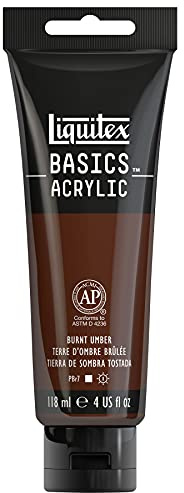 Liquitex Basics Acrylic, 118 ml Tube - Burnt Umber