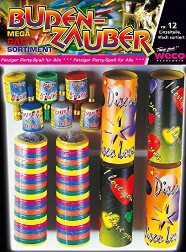 WECO Budenzauber Tischfeuerw. 12Tlg. Partysort. Kat.F1