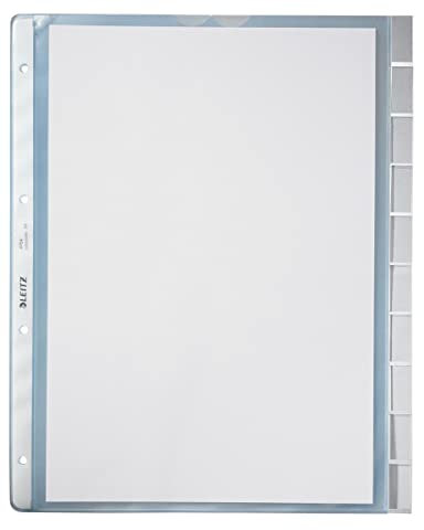 Leitz 4754 Prospekthüllen mit Registertaben A4 klar