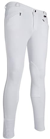 HKM Erwachsene Herren-Reithose-Basic-1200 weiß52 Hose, 1200 weiß, 52