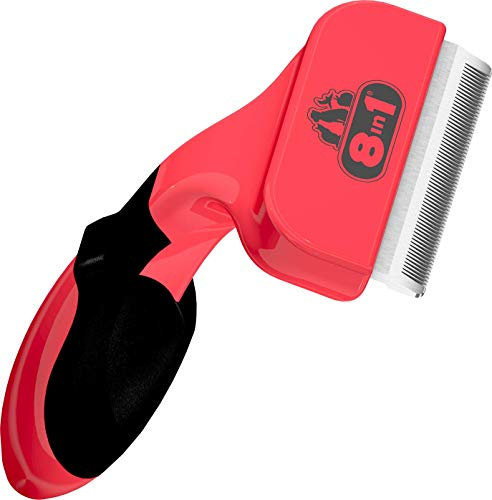 8in1 Coat DeShedder M - Unterfellbürste für mittelgroße Hunde, für Kurzhaar und Langhaar geeignete Hunde-Bürste zur Entfernung der Unterwolle