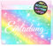 12x GLITZER Regenbogen EINLADUNGSKARTEN KINDERGEBURTSTAG Mädchen Junge + 12x Umschläge - die Rainbow PARTY Karten sind die Regenbogen EINLADUNG für Mädchen Kinder GEBURTSTAG Einladung Regenbogen