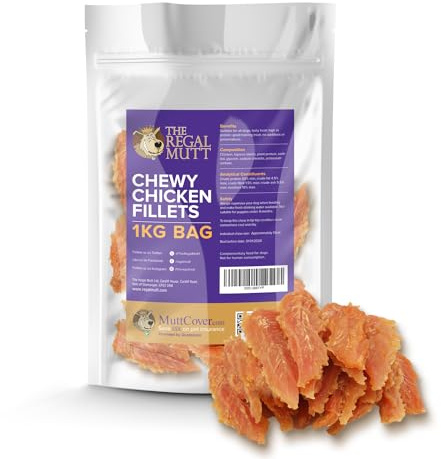 The Regal Mutt - Chewy Chicken Fillets - 1kg Bag